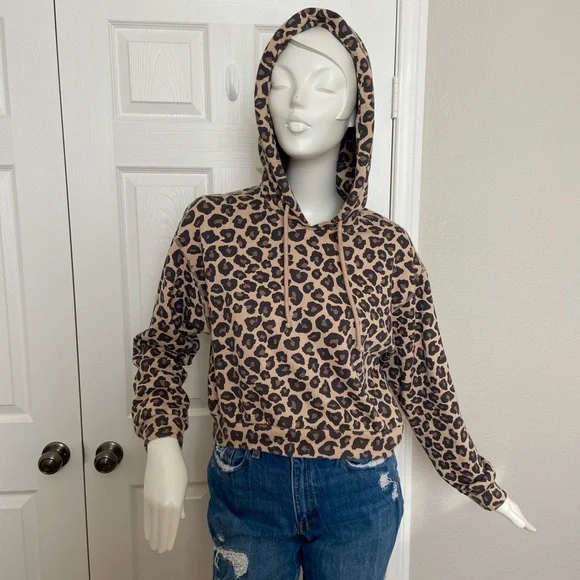 Abercrombie leopard deals hoodie